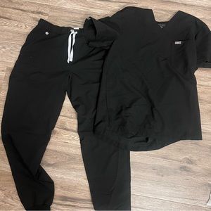 Men’s Black Figs Scrub Set, Medium